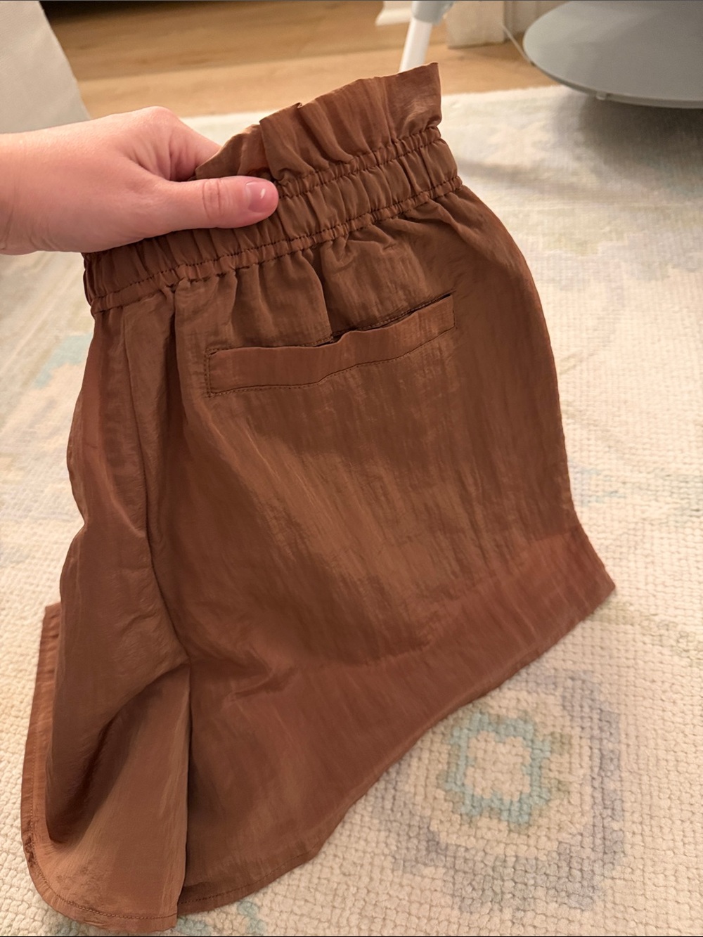 Varley Rust Drawstring Athletic Shorts - Picture 6 of 9